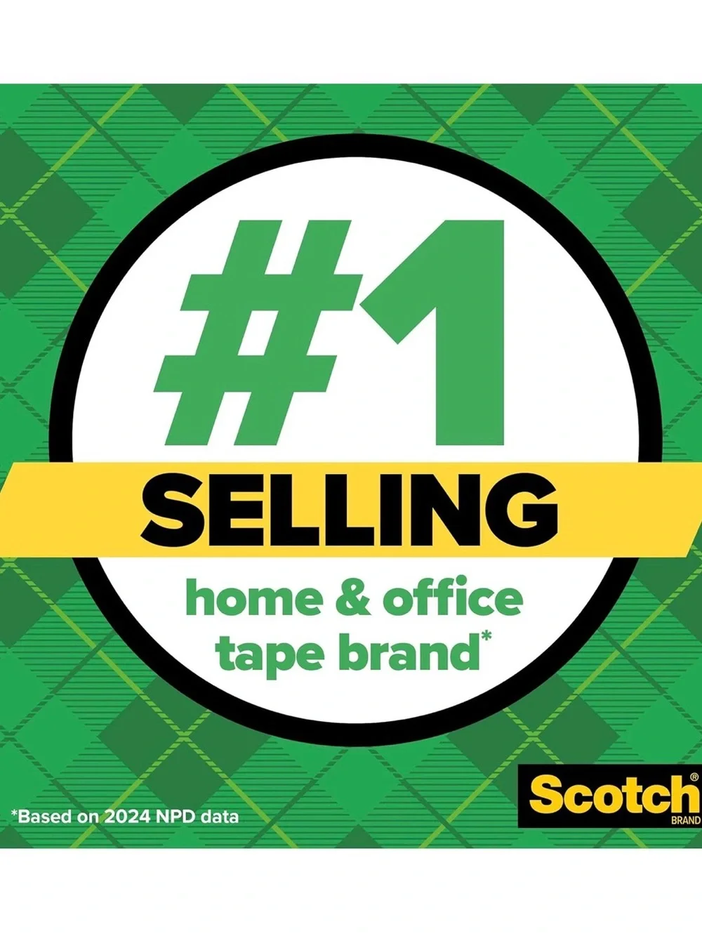 Scotch Magic Tape Dispensers 6-Pack — Clear Dispensers with Green Label